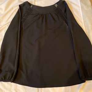 Old Navy Black Long Sleeve Blouse, Small